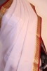 Contrast Classic Pure Mysore Crepe Silk Saree